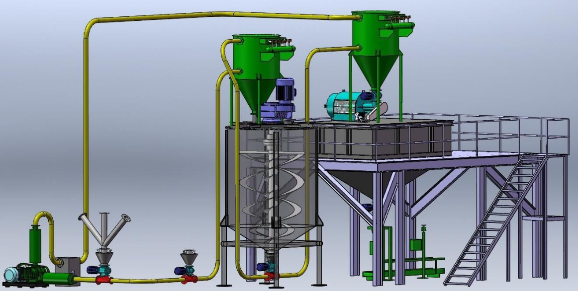 氣力輸送羅茨風(fēng)機(jī) 面粉廠氣力輸送羅茨風(fēng)機(jī)案例(圖2)
